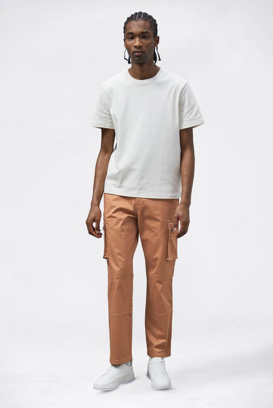 Mens Utility Cargo Long Trousers