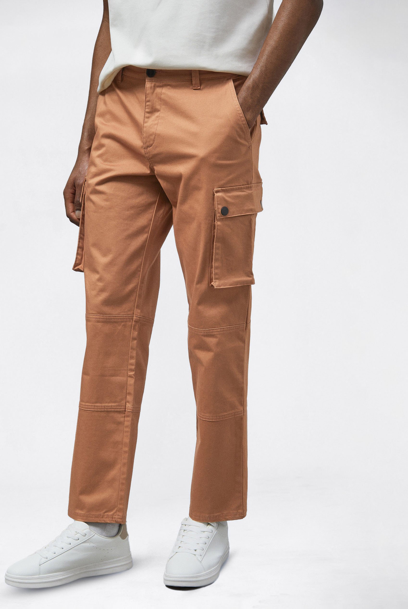 Mens Utility Cargo Long Trousers