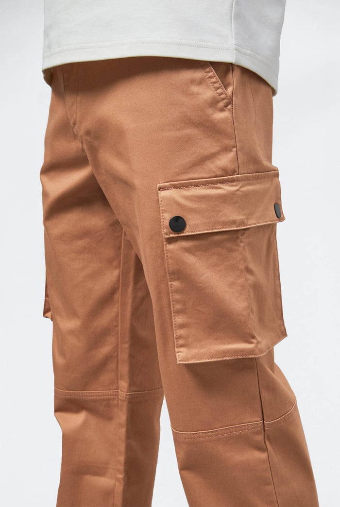 Mens Utility Cargo Long Trousers