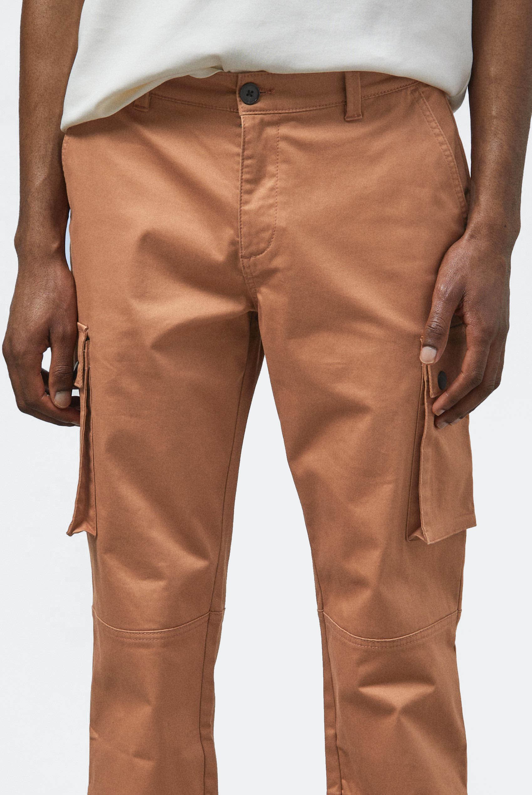 Mens Utility Cargo Long Trousers