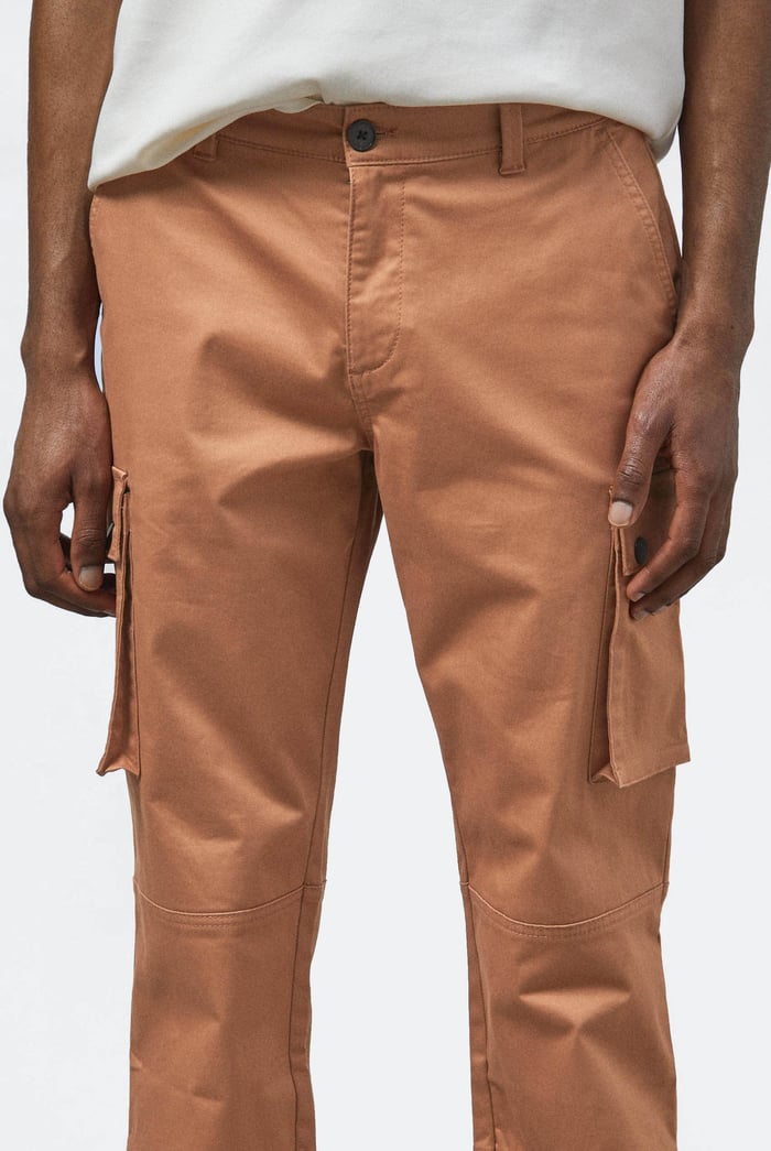 Mens Utility Cargo Long Trousers