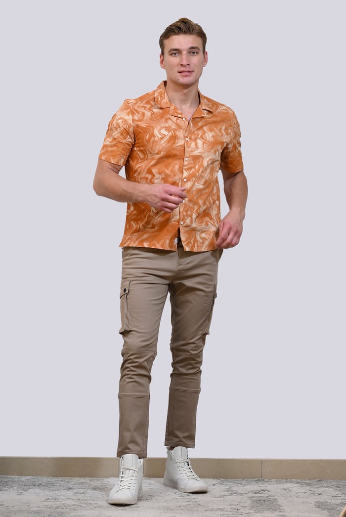 Mens Utility Cargo Long Trousers