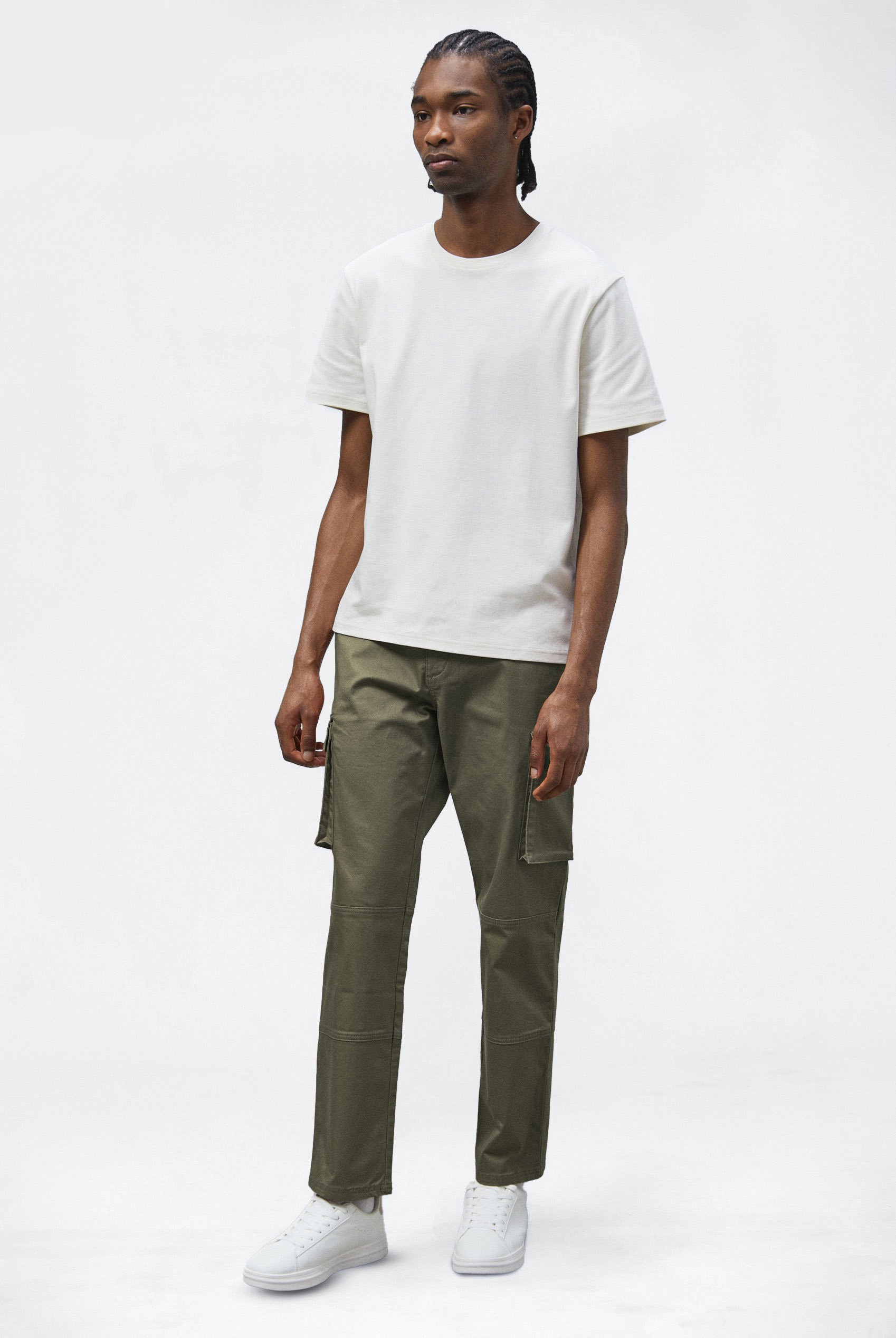 Mens Utility Cargo Long Trousers