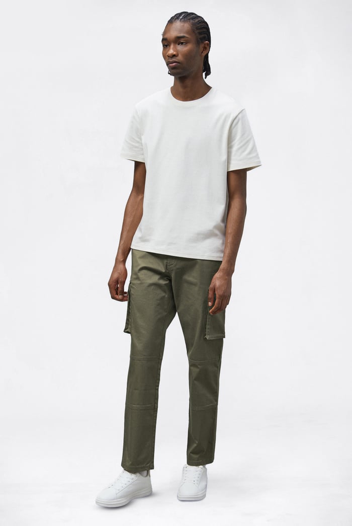 Mens Utility Cargo Long Trousers