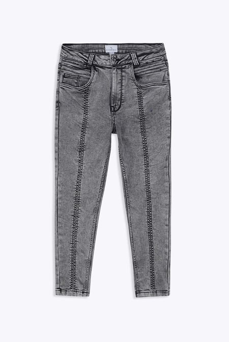 Grey Enorsia Authentic Capri Jeans