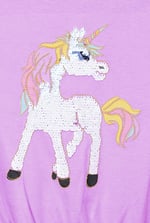 Girls Reversible Sequin Unicorn T-Shirt (12/18mths-6/7yrs)