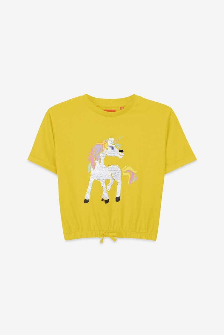 Girls Reversible Sequin Unicorn T-Shirt (12/18mths-6/7yrs)