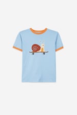 Boys Snail Print SS T-Shirt (3yrs-9yrs)