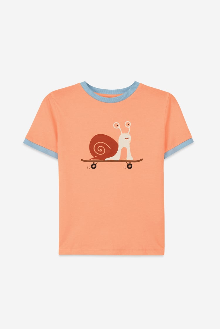 Boys Snail Print SS T-Shirt (3yrs-9yrs)