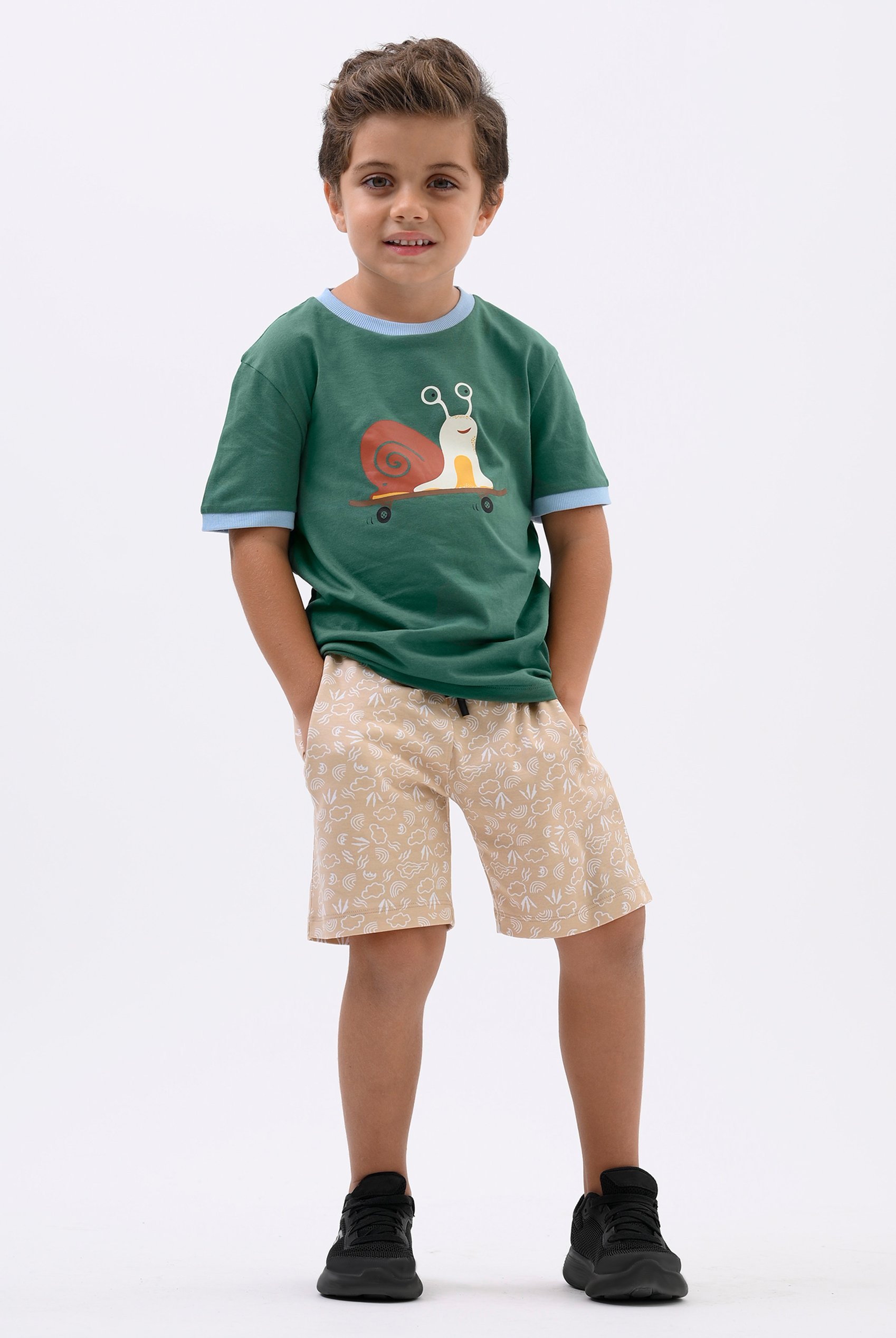 Boys Snail Print SS T-Shirt (3yrs-9yrs)