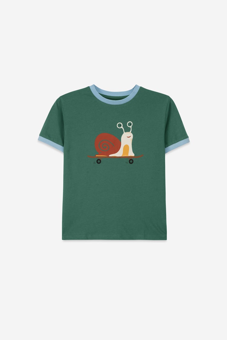 Boys Snail Print SS T-Shirt (3yrs-9yrs)