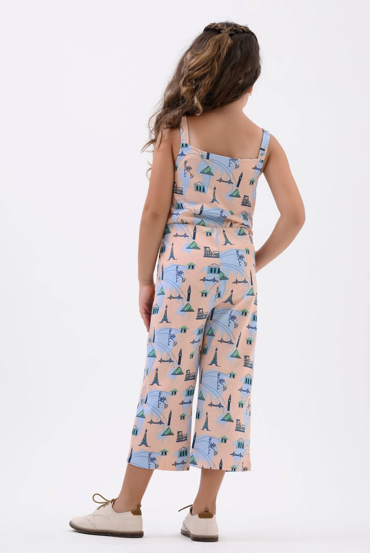 Girls City Print Jumpsuit (12/18mths - 6/7yrs)