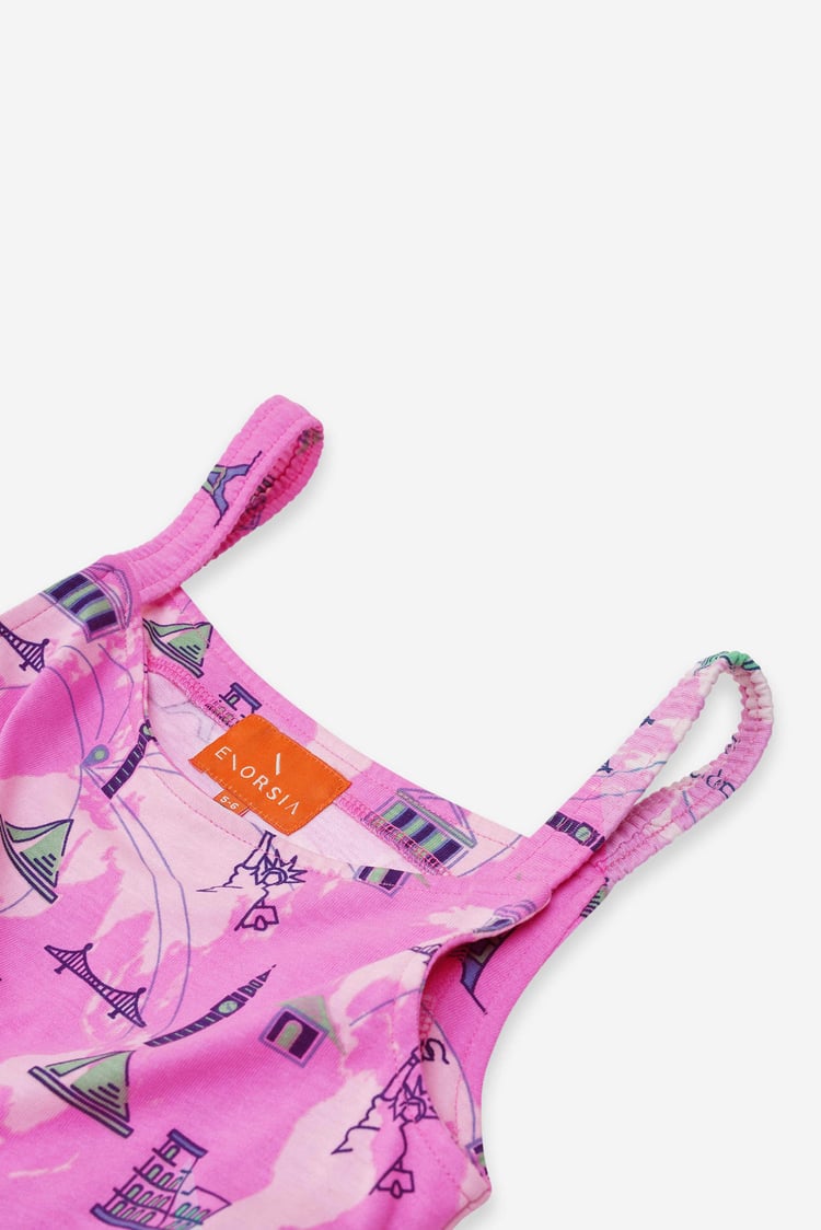 Girls City Print Jumpsuit (12/18mths - 6/7yrs)