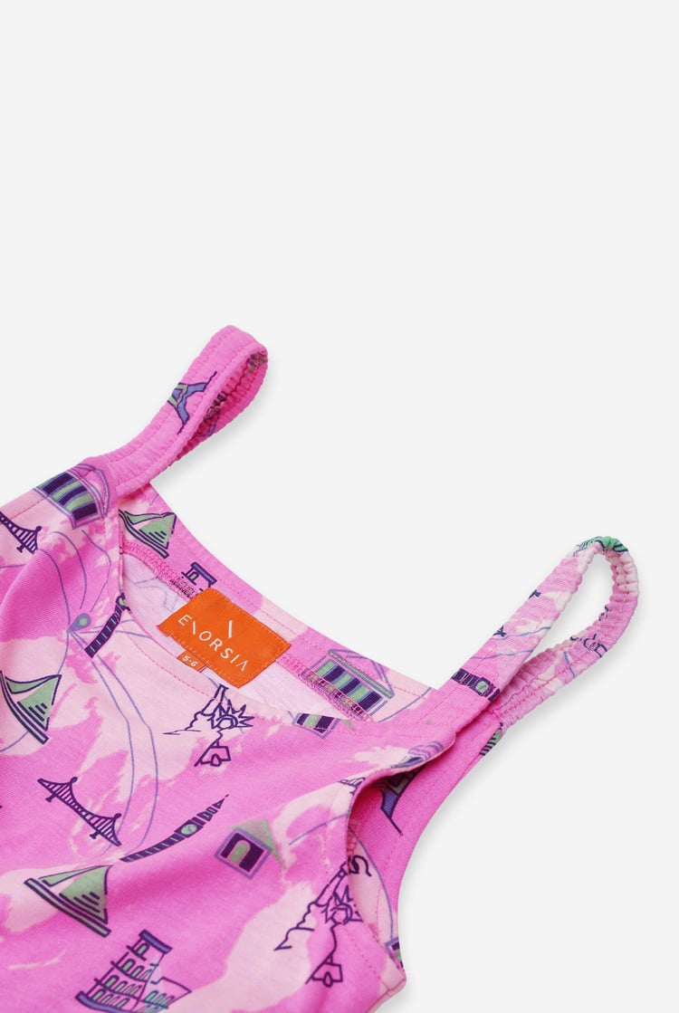 Girls City Print Jumpsuit (12/18mths - 6/7yrs)