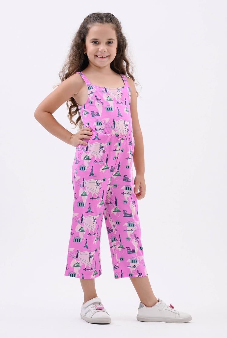 Girls City Print Jumpsuit (12/18mths - 6/7yrs)
