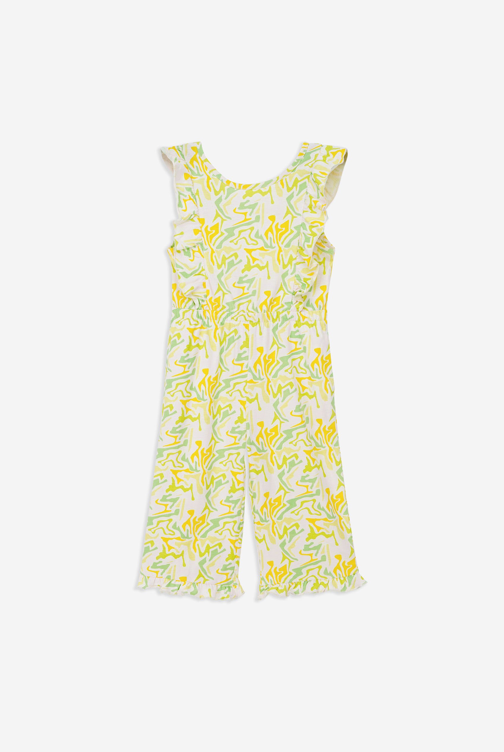 Girls Rainbow Fluid Print Jumpsuit (12/18mths-6/7yrs)