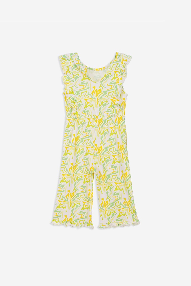 Girls Rainbow Fluid Print Jumpsuit (12/18mths-6/7yrs)
