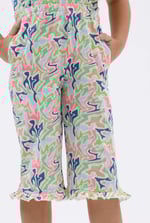 Girls Rainbow Fluid Print Jumpsuit (12/18mths-6/7yrs)