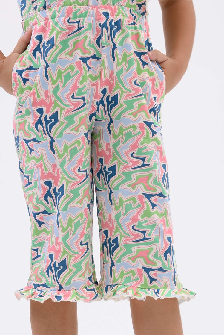 Girls Rainbow Fluid Print Jumpsuit (12/18mths-6/7yrs)