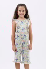 Girls Rainbow Fluid Print Jumpsuit (12/18mths-6/7yrs)