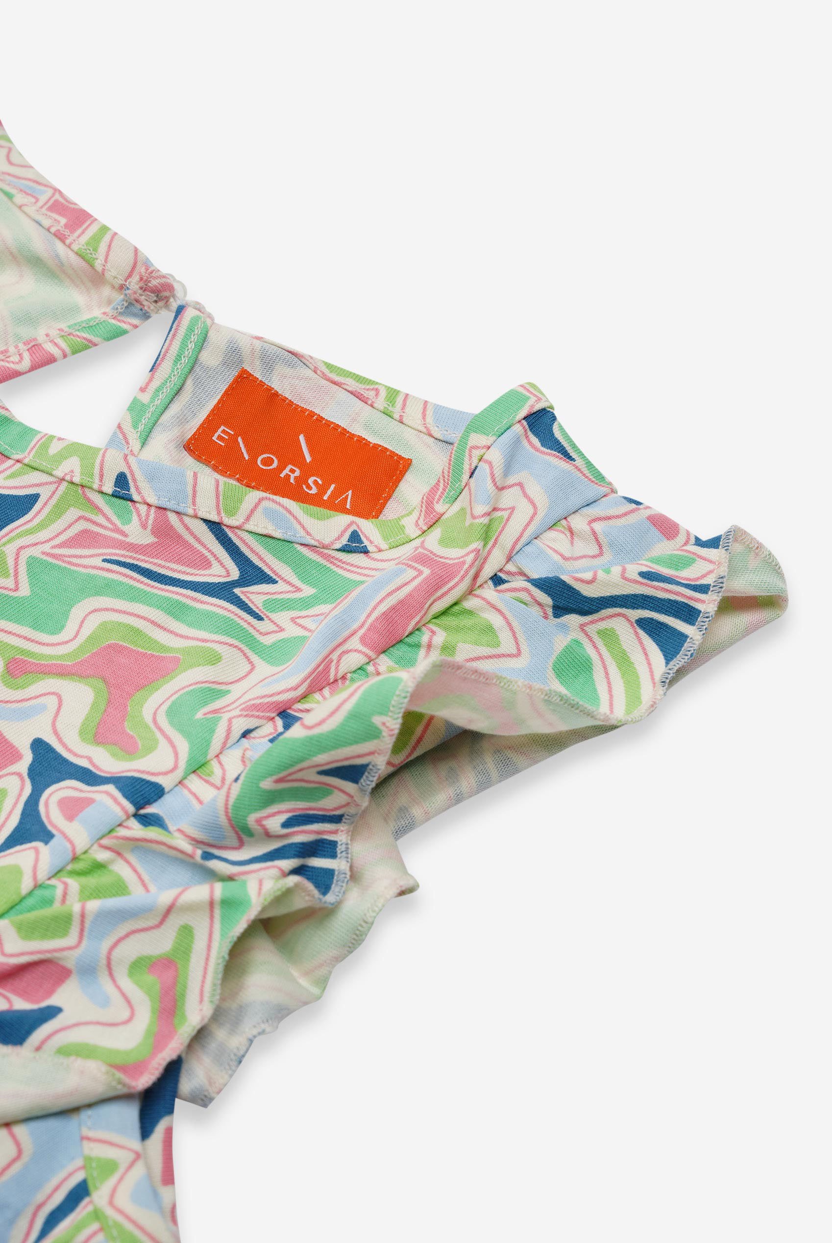 Girls Rainbow Fluid Print Jumpsuit (12/18mths-6/7yrs)