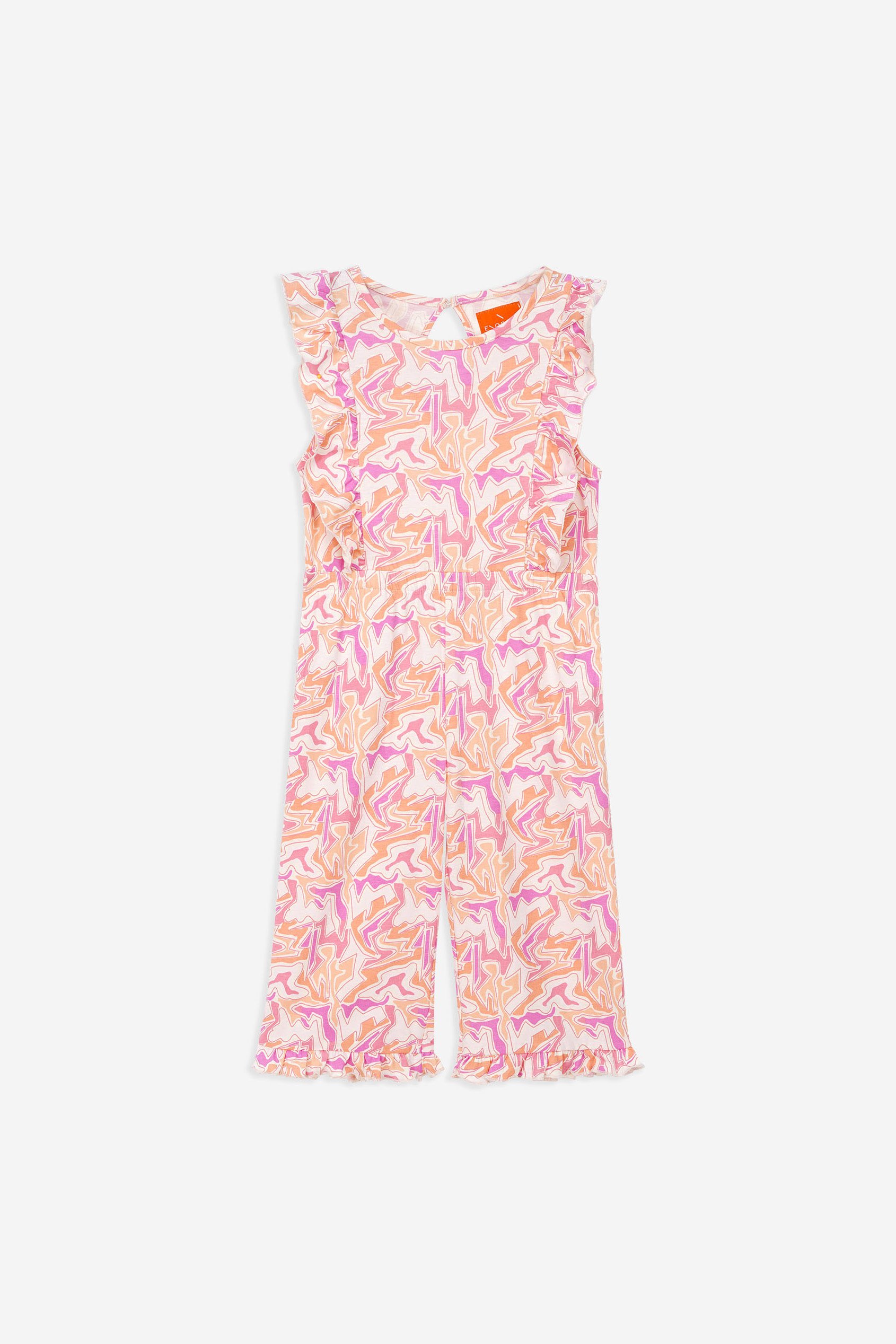 Girls Rainbow Fluid Print Jumpsuit (12/18mths-6/7yrs)