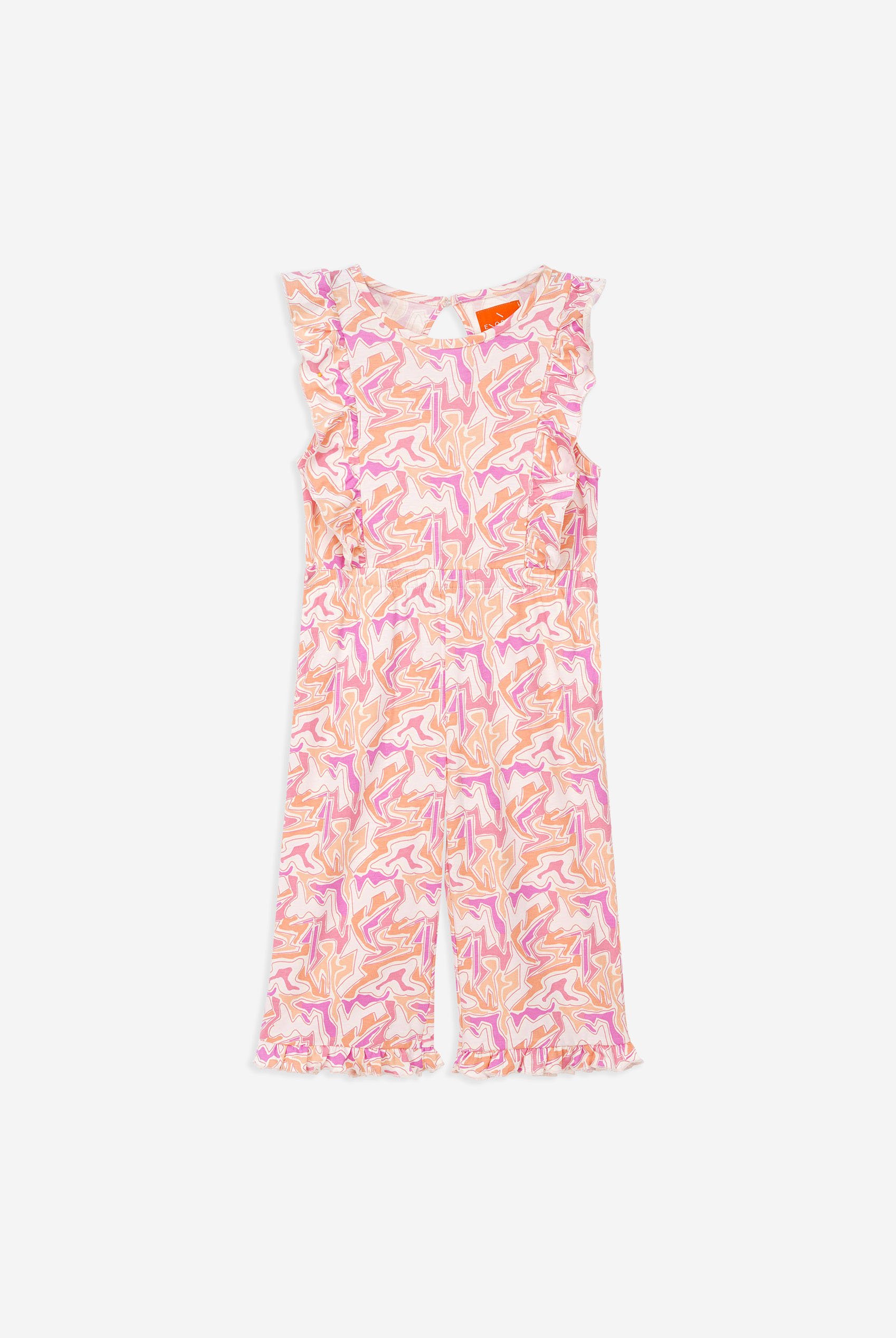 Girls Rainbow Fluid Print Jumpsuit (12/18mths-6/7yrs)