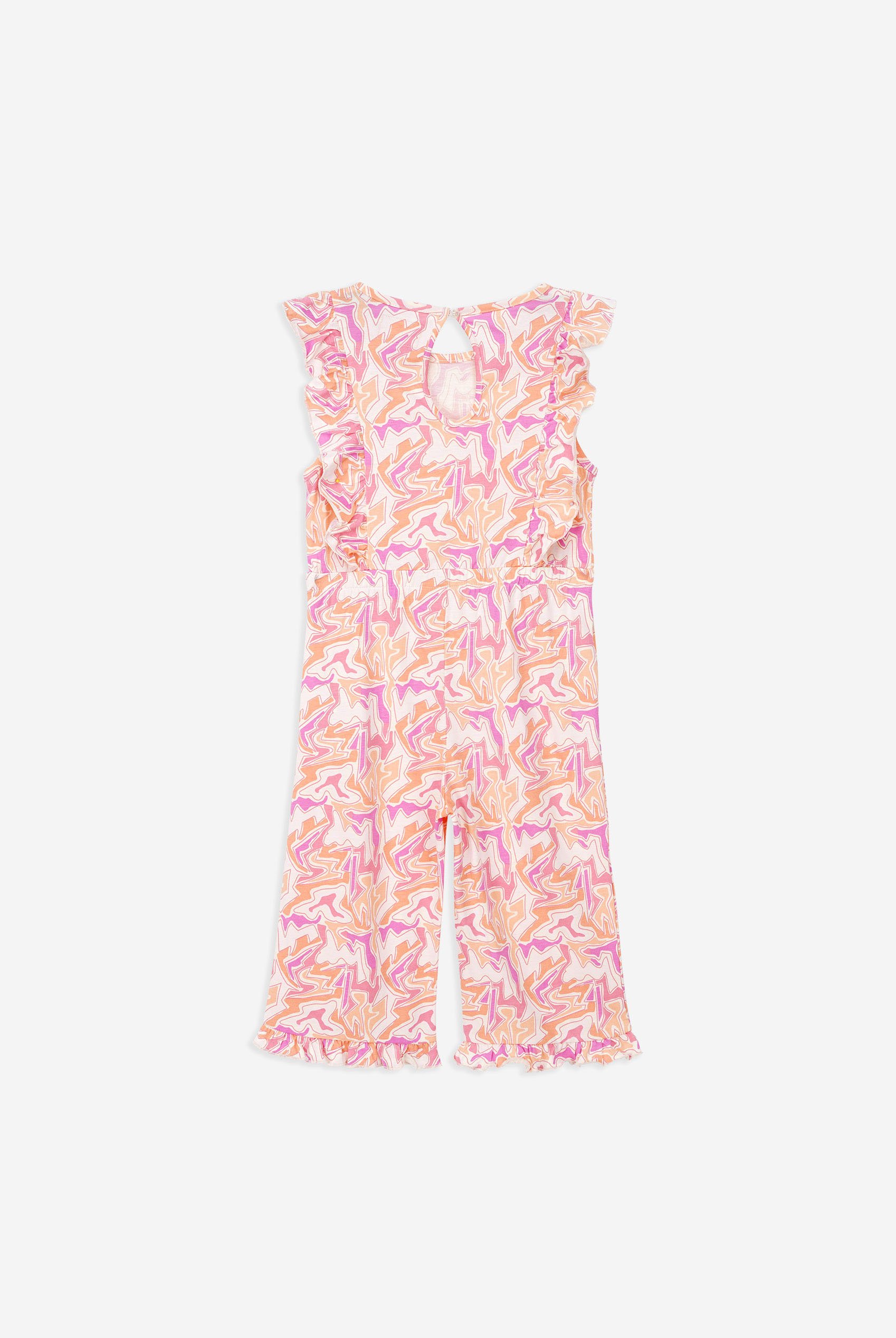 Girls Rainbow Fluid Print Jumpsuit (12/18mths-6/7yrs)