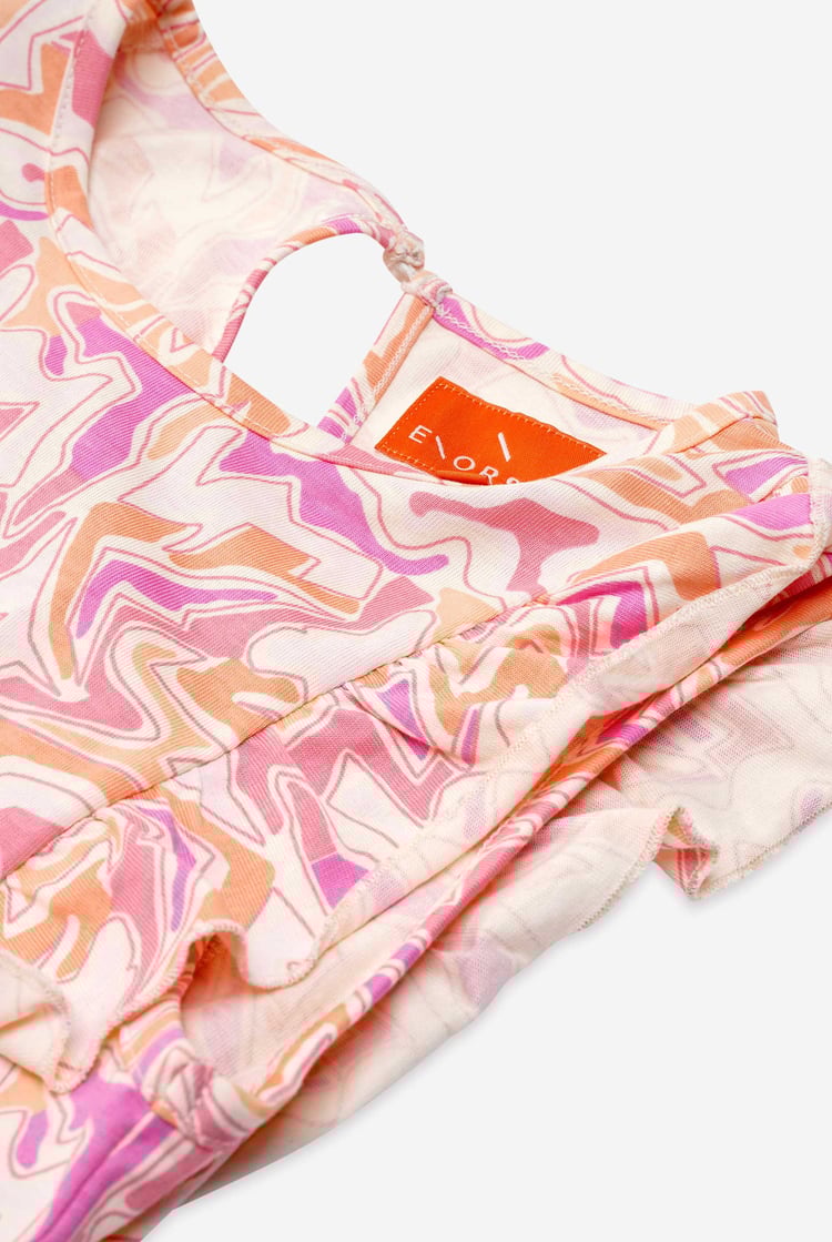 Girls Rainbow Fluid Print Jumpsuit (12/18mths-6/7yrs)