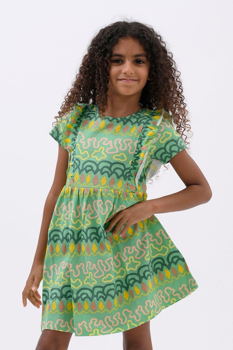 Girls Rainbow Print Dress (12/18mths - 6/7yrs)