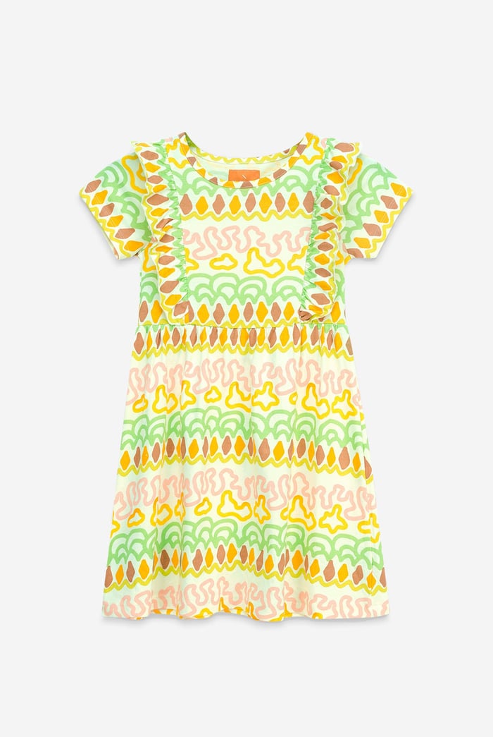 Girls Rainbow Print Dress (12/18mths - 6/7yrs)
