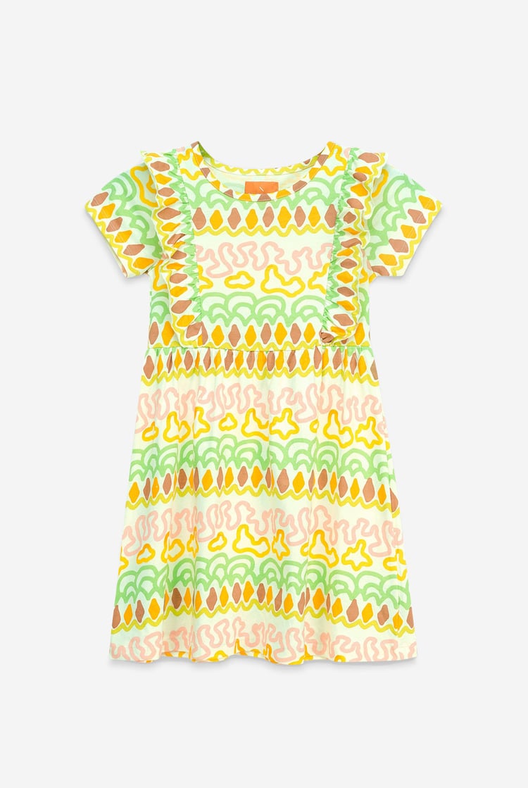 Girls Rainbow Print Dress (12/18mths - 6/7yrs)