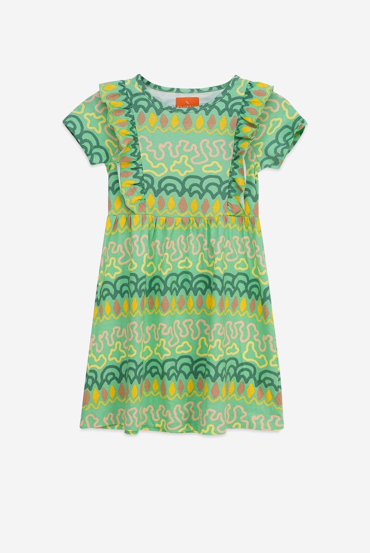 Girls Rainbow Print Dress (12/18mths - 6/7yrs)