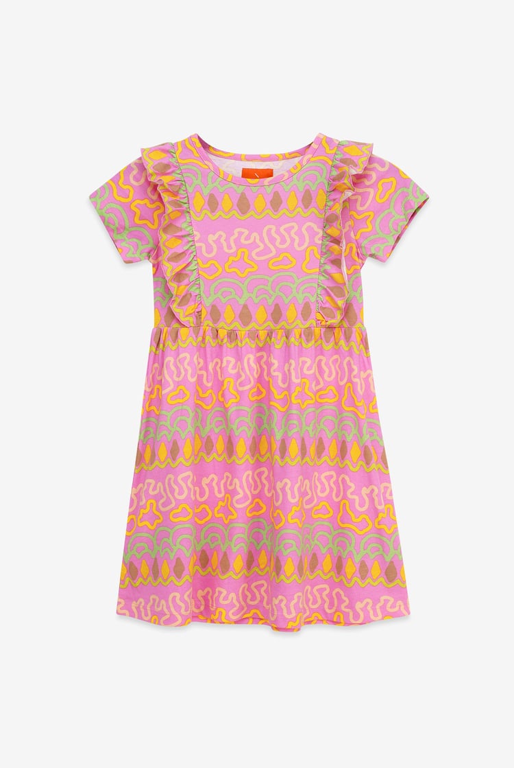 Girls Rainbow Print Dress (12/18mths - 6/7yrs)