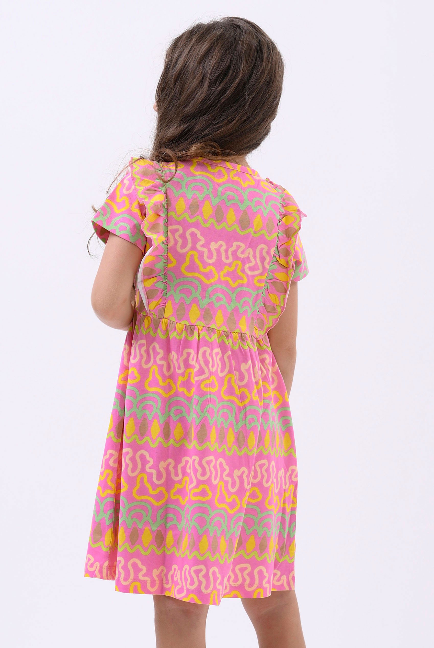 Girls Rainbow Print Dress (12/18mths - 6/7yrs)