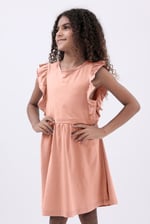 Girls Ruffle Sleeve Dress (12/18mths - 6/7yrs)