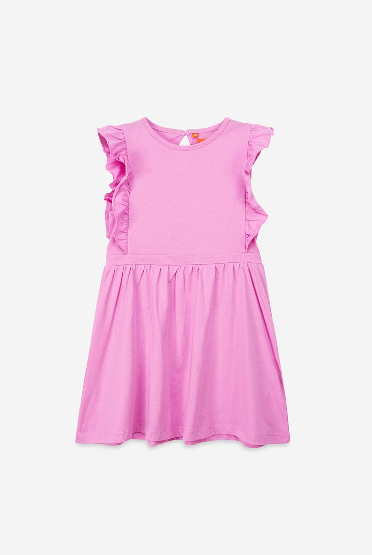 Girls Ruffle Sleeve Dress (12/18mths - 6/7yrs)