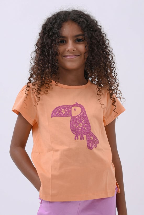 Girls Toucan Glitter Print T-Shirt (12/18mths-6/7yrs)
