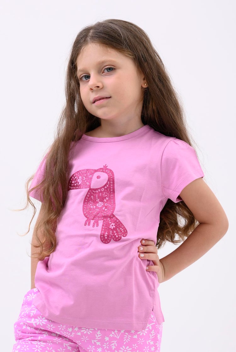 Girls Toucan Glitter Print T-Shirt (12/18mths-6/7yrs)