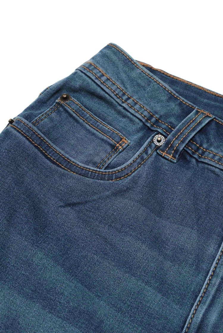 Raw Hem Skinny Denim Shorts