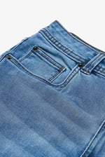 Raw Hem Skinny Denim Shorts