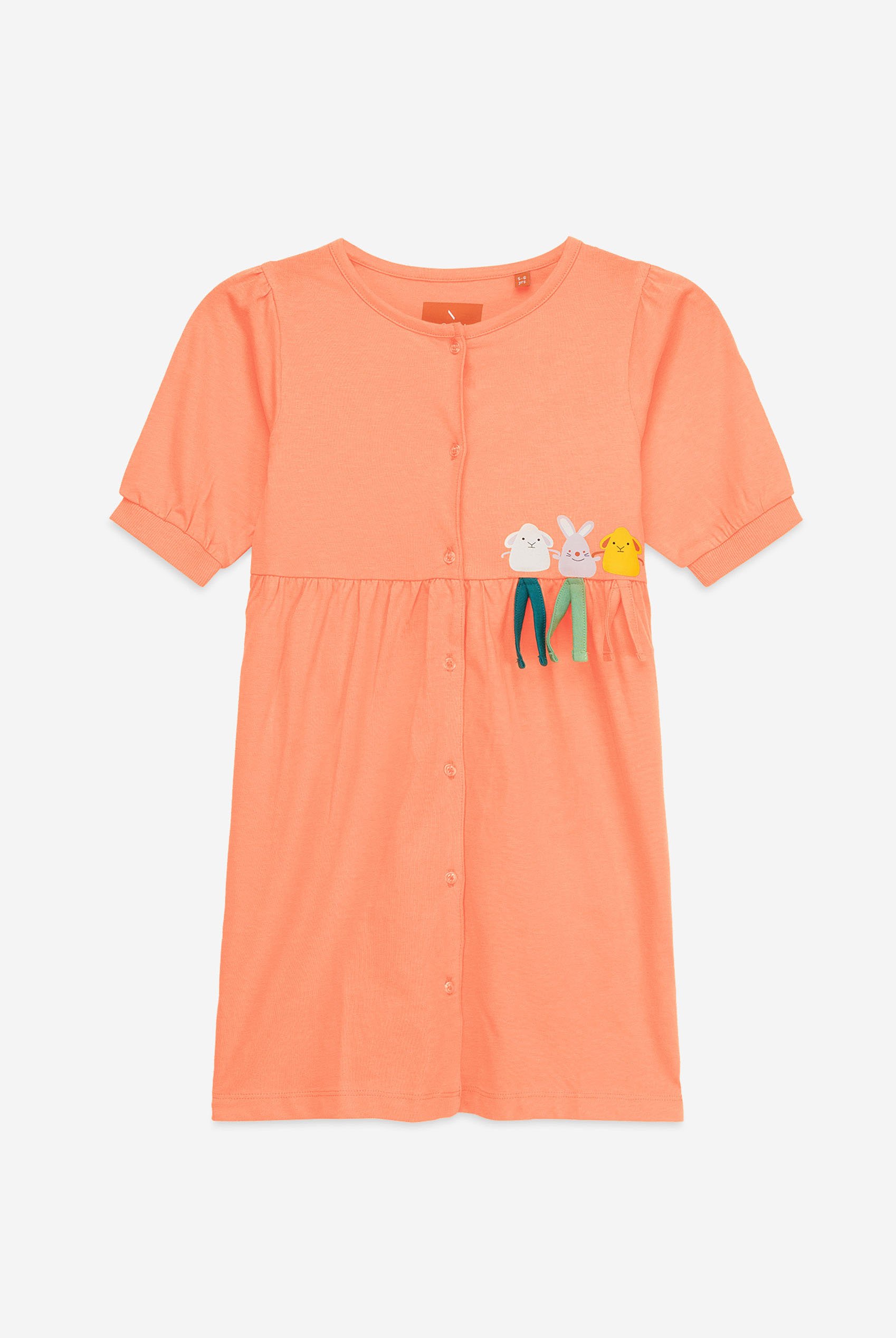 Girls Little Rabbit Puff Sleeve Dress  (12/18mths-6/7yrs)