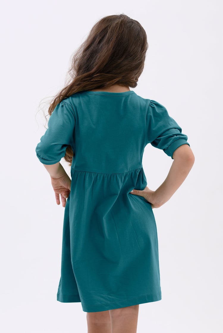 Girls Little Rabbit Puff Sleeve Dress  (12/18mths-6/7yrs)