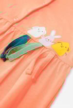 Girls Little Rabbit Puff Sleeve Dress  (12/18mths-6/7yrs)