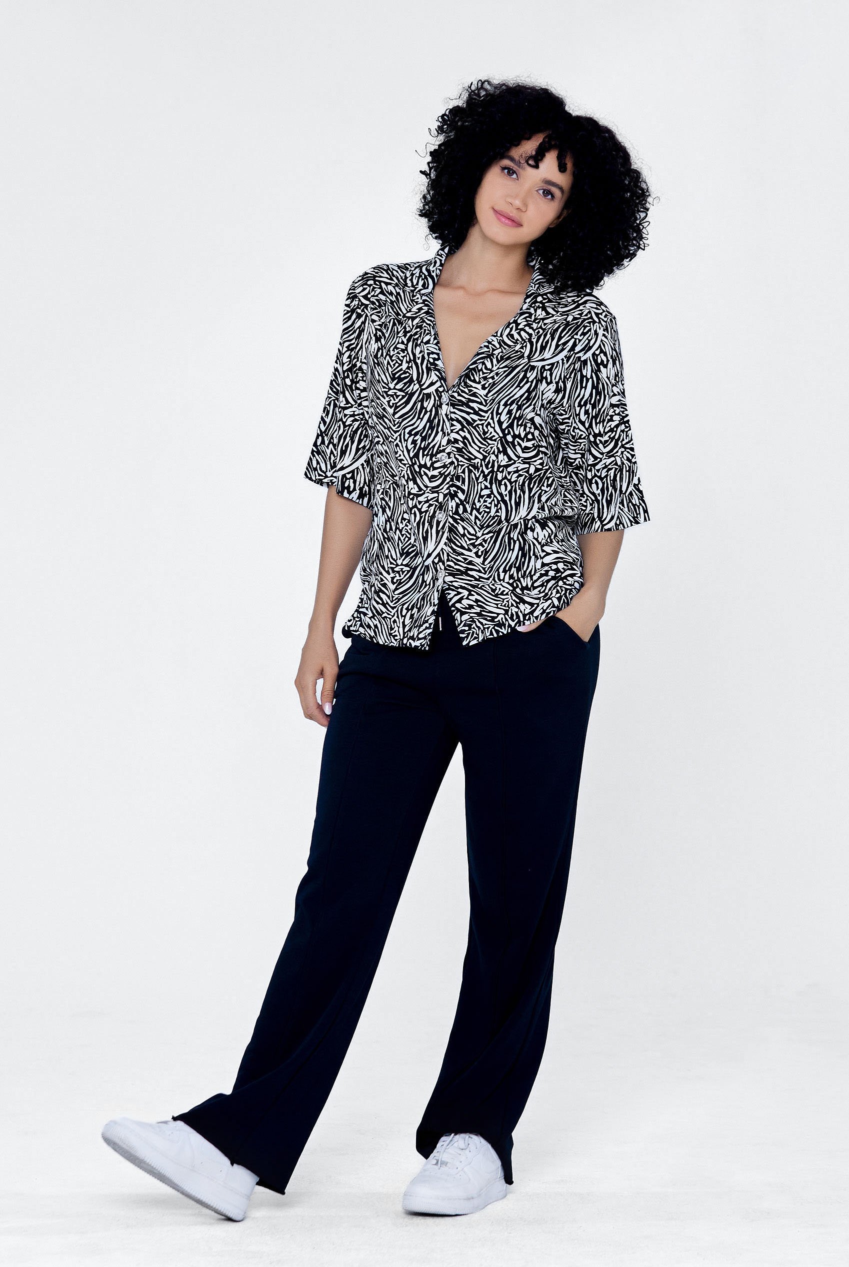 Animal Print Relaxed Shirt