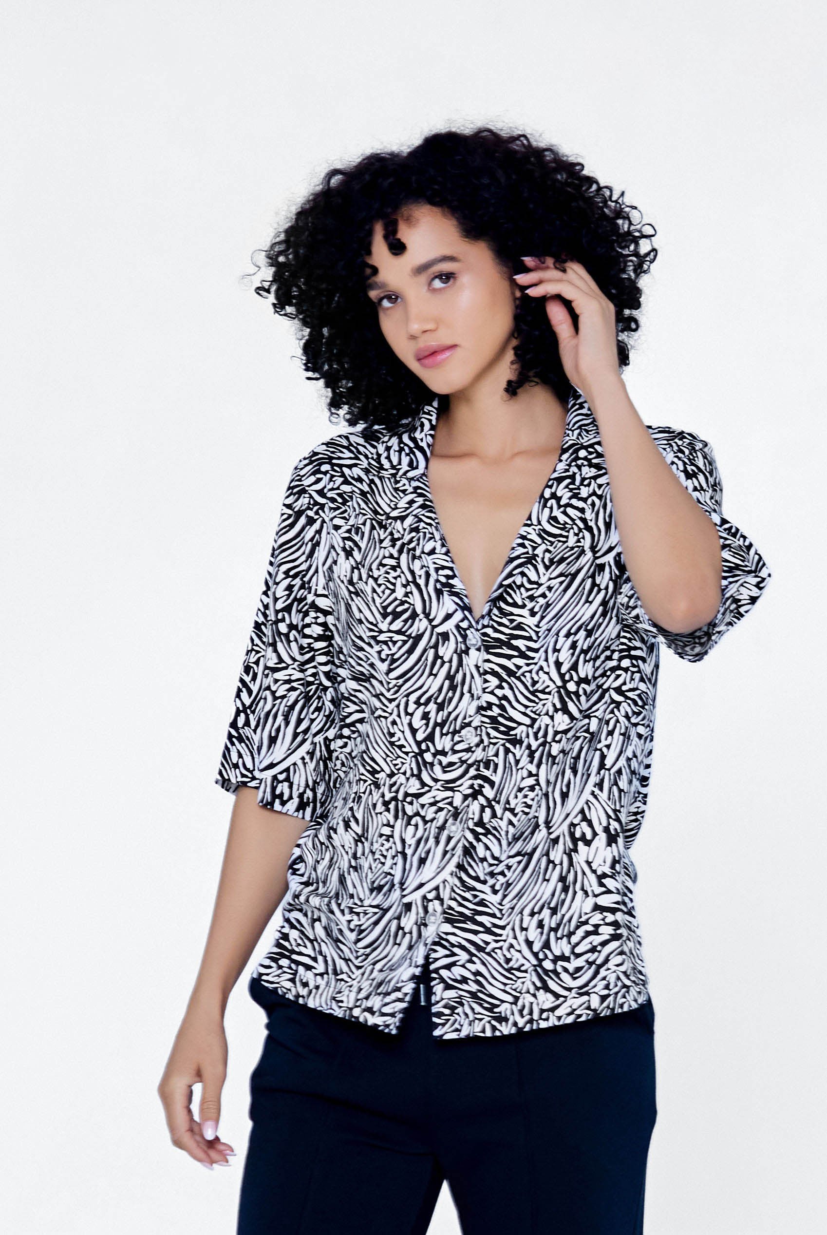 Animal Print Relaxed Shirt