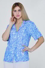 Animal Print Relaxed Shirt