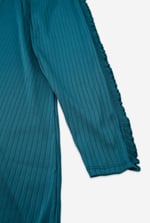 Ruffle Seam Midaxi Rib Dress