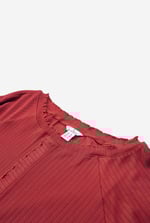 Ruffle Seam Midaxi Rib Dress