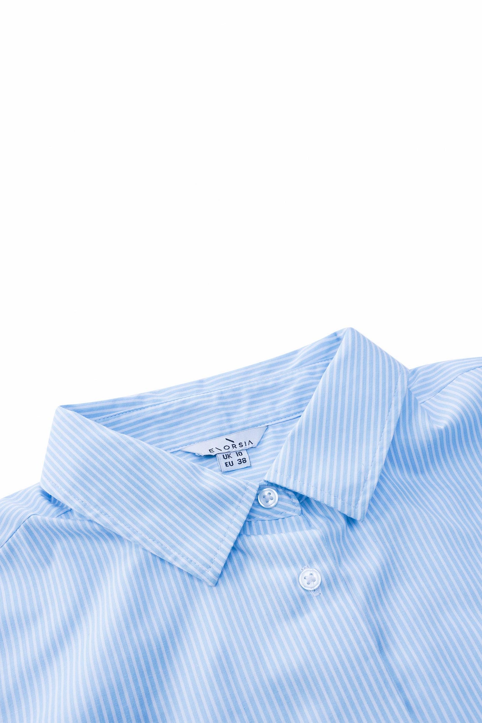Long Sleeve Stripe Poplin Shirt